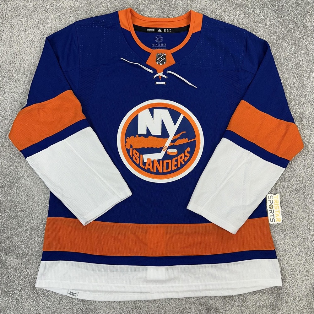New York Islanders Jersey Mens 54 Blue Orange NHL Hockey Adidas Authentic GT5618